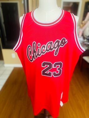 Jordan Red Hardwood Classics NBA Jersey Patch